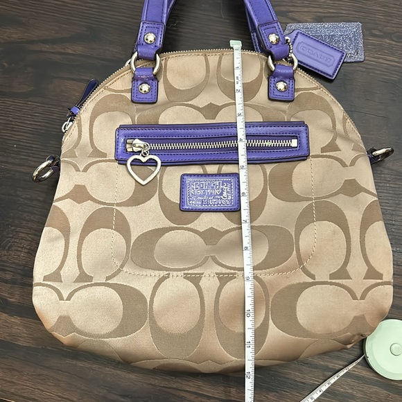Coach Poppy Daisy Signature Foldover Crossbody Bag - Picture 13 of 15